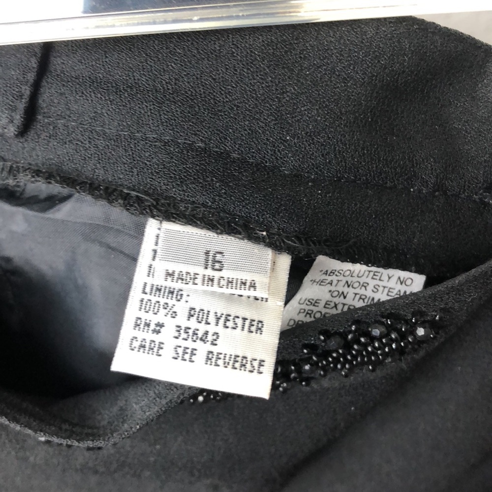 Morgan Miller Vintage Beaded Black Gold Skirt Suit - Picture 11 of 15